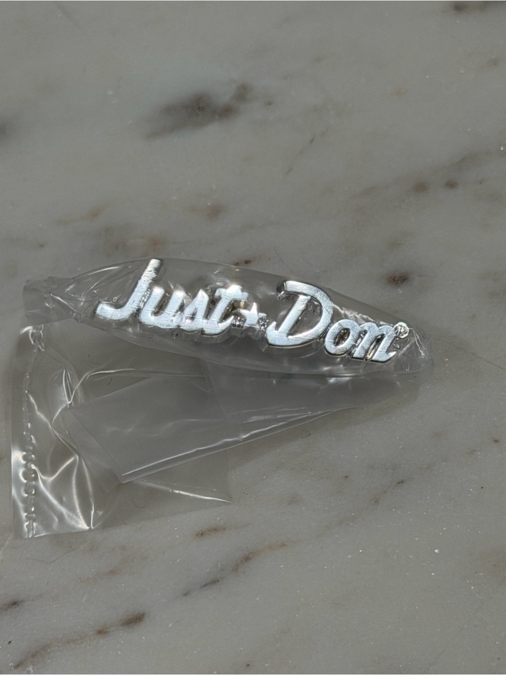 Just Don Logo Silver Pin